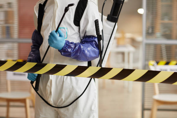 Professional Biohazard technician working in Renault, IL